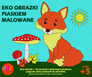Piaskowe obrazki seria Przyroda - Dzik, grzyby - 3