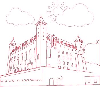 Piaskowe obrazki seria Historia - Zamek Gniew, Rycerz