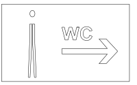 Piktogram WC kobieta