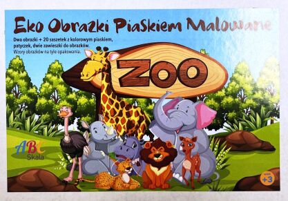 Piaskowe obrazki seria ZOO