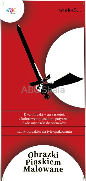 Piaskowe obrazki seria Historia - Zamek, Rycerz