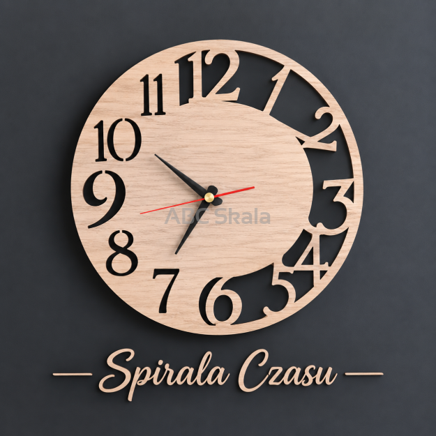 Zegar ścienny - Spirala Czasu